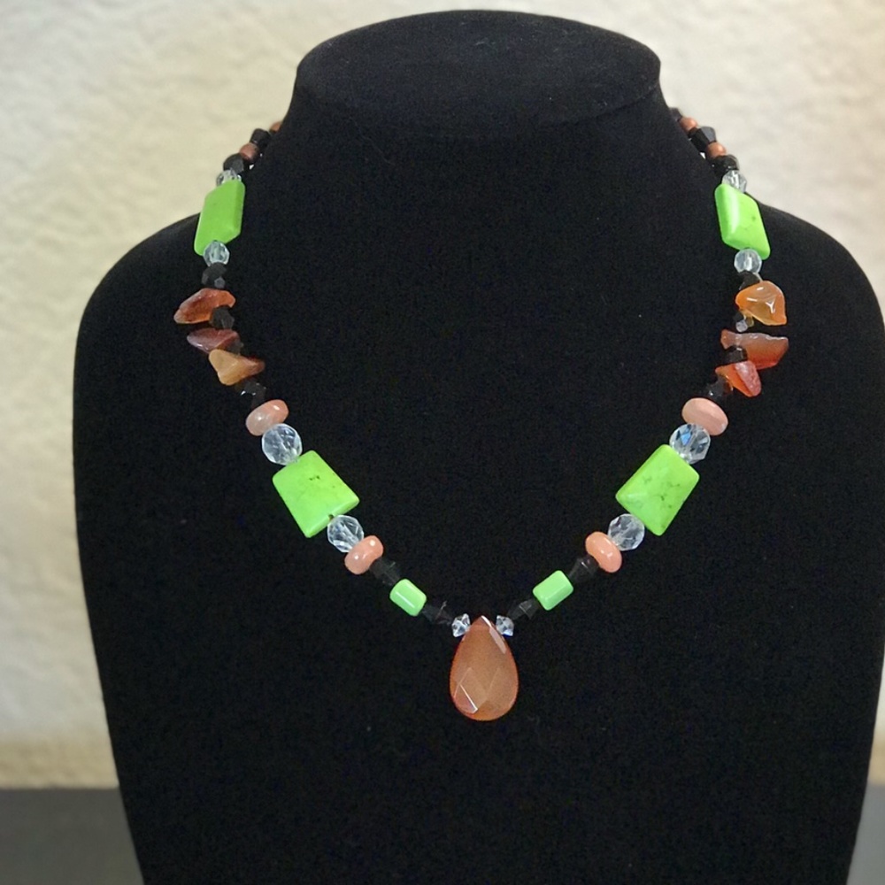 Handcrafted Semiprecious Stone Necklace